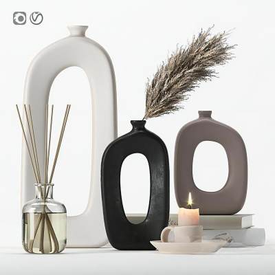 现代饰品摆件 花瓶烛台 香薰饰品